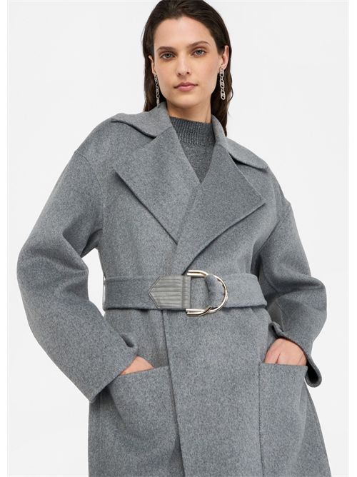 Cappotto in lana con cintura LIU JO | CF5283T4627/03243